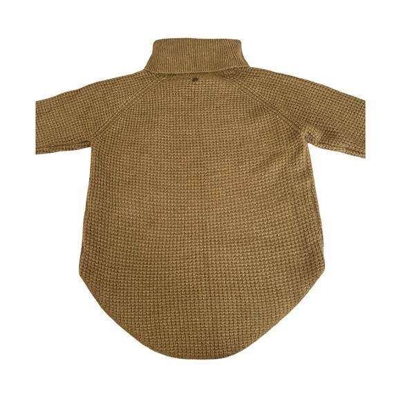 Kuhl Sienna Turtleneck Sweater Womens Size S Tan Brown Waffle Knit Pullover - Picture 4 of 7